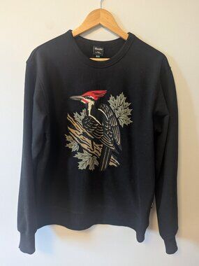 Men's Hooke Black Woodpecker Sweatshirt